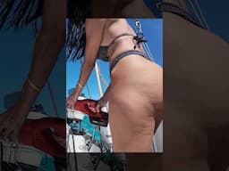 How to sail, in bikinis #sailing #howto #sailboat