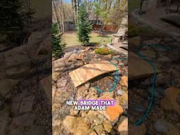 Adam the Garden Gnome can build you a custom bridge! Call or text 952-454-3101 #bridge #landscaping