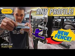 NEW TOOL - Make PROFILES EASY! Fence Attachment & Custom DIES w/ WAZER Waterjet