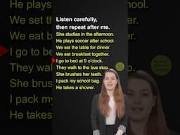 Improve Your English Speaking Skills - Listen and Repeat Out Loudly
