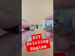 DIY Free Piston Stirling Engine  #shorts #diy #experiment