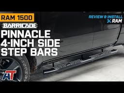 2019-2022 RAM 1500 Barricade Pinnacle 4-Inch Oval Bent End Side Step Bars; Black Review & Install