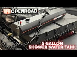 Close Look At The 5G Pressurized Shower Water Tank By Openroad - Portable Water System
