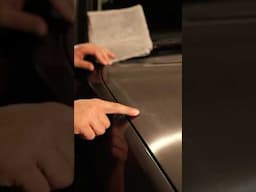 Removing a HUGE scratch and making a shiny spot. #carcare #detailing #diy #oddlysatisfying