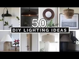 50 DIY LAMP IDEAS FOR YOU TO TRY! DIY LIGHTING HACKS ON A BUDGET!