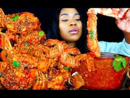 KING CRAB SEAFOOD BOIL MUKBANG | SEAFOOD | MUKBANG | DESHELLED LOBSTER | SEAFOOD BOIL | ASMR EATING