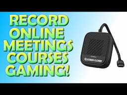 Record Online Meetings, Training Courses and Gameplay with this Tiny Device!