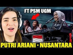 PUTRI ARIANI x PSM UGM - LIVE Performance OF " NUSANTARA" (LAND Of The BRAVE)