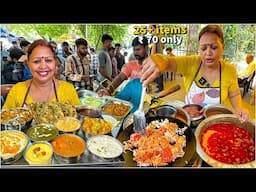 25+ items 😍 Punjab's Biggest Roadside Dhaba | Maa Beta ka Dhaba | Street Food India