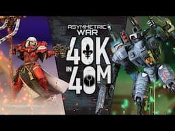New Chapter Approved!  T'au vs vs Sisters of Battle Warhammer 40k in 40m Battle!