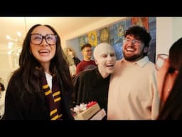 FRIENDS REACT TO VOLDEMORT MAKEUP TRANSFORMATION (harry potter birthday vlog)