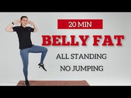 Do This Everyday to LOSE BELLY FAT / 20 min Standing Workout / No Jumping / Home workout