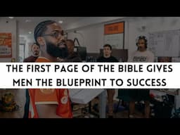 GOD gives men the blueprint to success In Genesis
