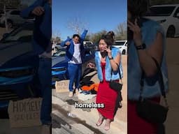 Her Jaw Dropped When The "Homeless" Man Got In His Car! 🤯