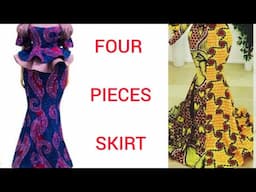 How To Cut A Four (4) Pieces Skirt