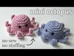 Mini Crochet Octopus Tutorial | Crochet No-Sew Octopus