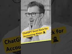 This ChatGPT Excel Trick Changes Everything 🔥📊 (Lazy Accounting Hack 😎)
