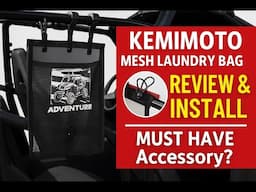 🚀 KemiMoto Mesh Laundry Bag Review & Install on Polaris Slingshot – MUST HAVE Accessory? 🧺🏍️