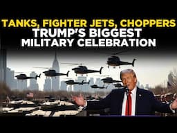 LIVE: Trump Military Parade- Tanks On Washington DC Streets, Jets & Choppers In Sky| Rehearsal| MAGA