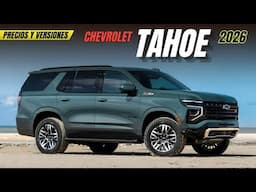 CHEVROLET TAHOE  Z71 2026 : PRECIOS - VERSIONES,  lista para TOYOTA PRADO.😲