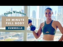 20 mins Full Body DUMBBELL Workout for Muscle & Strength 🔥