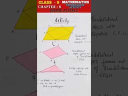 Quadrilaterals - Math Record Activity - Class 9 Math Chapter 8 | #mathrecord #maths