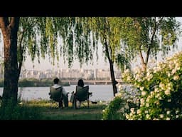 When the Sun Sets, the River in Seoul Turns Romantic 🌃 | Travel Korea Vibes 4K HDR