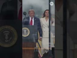 President Trump arrives at Army 250th anniversary parade