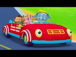 Driving On The Road, Vehicle Songs and Nursery Rhymes for Kids