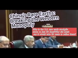 China's Rare Earths Dominating the Global Supply Chain, Breaking the Western Monopoly