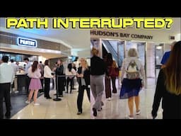 A Lunch Rush PATH Walk From One York To The Toronto Eaton Centre Through The Closed Down Bay Store