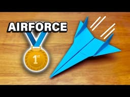 Origami Airforce Paper Airplane | Easy Tutorial!