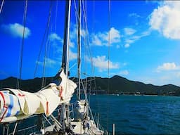 How to Anchor Under Sail with the Wind Astern