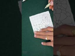 Zentangle Mini Project #hamail #toodles #bales #crescentmoon #sandswirl