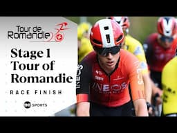 SPRINTING TO VICTORY! 💨 | Men's Tour of Romandie Stage 1 Final KM's | TNT Sports Cycling