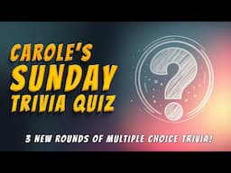 How Many Questions Can You Get Right in This Sunday Quiz?