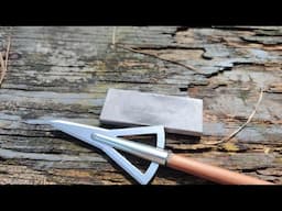 Touch up Those Quiver Dull Broadheads \ How to Sharpen a Jerry Hill Broadhead