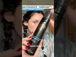 PERMANENT MAKEUP? ☀️ Self tanner contour hack #makeuphacks #glowup