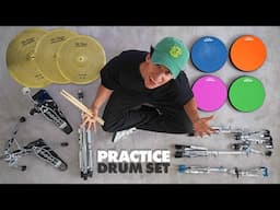 I built my own practice drum set!