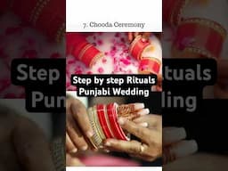 Punjabi Wedding Ceremonies Rituals Step by Step #punjabiwedding #ritualsandceremonies #indianwedding