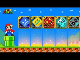 Mario Can Buy All Custom Geometry Dash BLOCKS in Super Mario Bros. | GM Animation