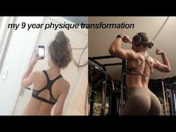 My 9 year upper body transformation 2016 - 2025 *how I train for a defined and strong back + tips*