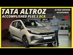 2025 Tata Altroz Accomplished Plus S DCA Walkaround Review Hindi | Accessories of Tata Altroz 2025