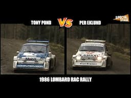Tony Pond & Per Eklund Metro 6R4 Head to Head RAC Rally 1986