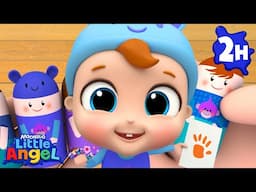 Finger Family Baby | Little Angel | Baby John's Fun Craft Time! | DIY Finger Puppet Family 🎨