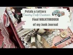 Petals and Letters Final WALKTHROUGH of my Junk Journal |  Country Craft Creations