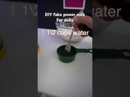 How to make fake powder milk for reborn dolls fake powder formula #reborn #diy