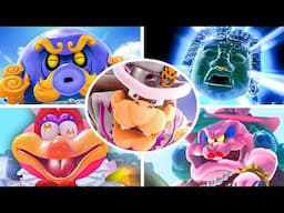 Super Mario Odyssey - All Bosses Fight Gameplay