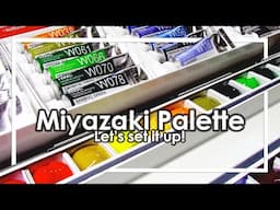 Setting up my studio Ghibli Miyazaki watercolor palette