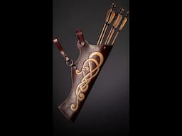 Making a Leather Quiver - #shorts